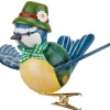 Hubrig, figurines pour enfant Oiseau Décoratif, Mesange Bleue Et Noeud Vert, 6 Cm Discount