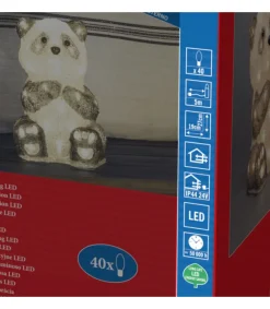 Konstsmide, guirlandes lumineuses de Noël Panda Lumineux Led 27 Cm En Acrylique, 40 Diodes Blanc Chaud Clearance