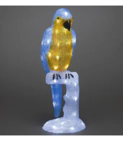 Konstsmide, guirlandes lumineuses de Noël Perroquet Lumineux 50 Cm En Acrylique, 48 Diodes Blanc Chaud New