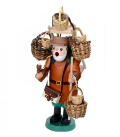 Richard Glasser, Pyramides de Noël allemandes Personnage Brule-Encens Vendeur De Paniers Outlet