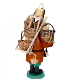 Richard Glasser, Pyramides de Noël allemandes Personnage Brule-Encens Vendeur De Paniers Outlet
