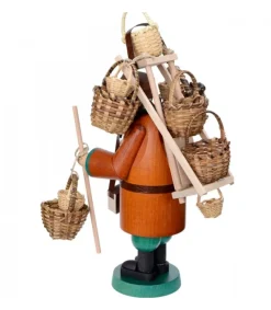 Richard Glasser, Pyramides de Noël allemandes Personnage Brule-Encens Vendeur De Paniers Outlet