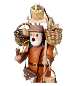 Richard Glasser, Pyramides de Noël allemandes Personnage Brule-Encens Vendeur De Paniers Outlet