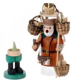 Richard Glasser, Pyramides de Noël allemandes Personnage Brule-Encens Vendeur De Paniers Outlet