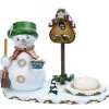 Hubrig, figurines pour enfant Personnage Porte Encens Bonhomme De Neige Avec Bougeoir Hot