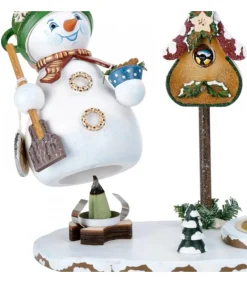 Hubrig, figurines pour enfant Personnage Porte Encens Bonhomme De Neige Avec Bougeoir Hot