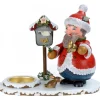 Hubrig, figurines pour enfant Personnage Porte Encens Père Noël Avec Bougeoir Sale
