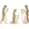 Waldfabrik, photophore en bois et étoile sapin de Noël Personnages Crèche De Noël, Les Trois Rois Mages, 10 Cm Hot