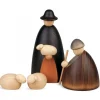 Köhler, Père Noël en bois Personnages Grande Crèche De Noël : Bergers, Moutons Et Agneau, 17 Cm Outlet