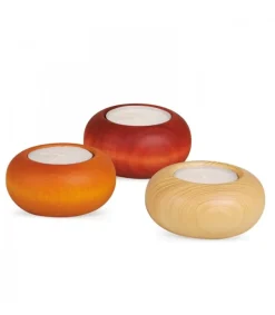 Köhler, Père Noël en bois Petit Bougeoir En Bois Couleur Lasure, 7 Cm Sale