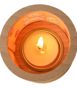 Richard Glasser, Pyramides de Noël allemandes Petit Photophore En Bois, Famille Oursons Outlet