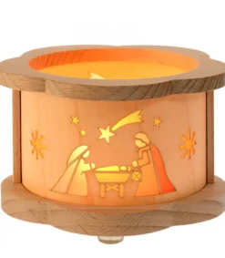 Richard Glasser, Pyramides de Noël allemandes Petit Photophore En Bois Crèche De Noël Clearance