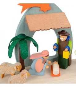 Graupner, décoration de sapin de Noël, Déco Noël enfant Petite Crèche De Noël Pour Enfant Avec Bougeoir Discount