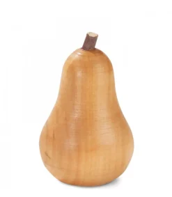 Waldfabrik, photophore en bois et étoile sapin de Noël Petite Poire En Bois Poli, 4 Cm Outlet