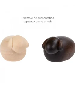 Köhler, Père Noël en bois Petits Animaux De La Crèche, Agneau Noir Discount