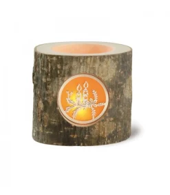 Waldfabrik, photophore en bois et étoile sapin de Noël Photophore En Bois, Motif Bougies De Noël New