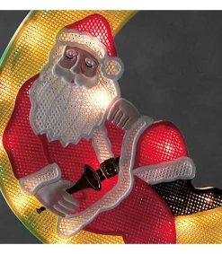 Konstsmide, guirlandes lumineuses de Noël Père Noël Lumineux Sur La Lune Discount