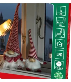 Konstsmide, guirlandes lumineuses de Noël Père Noël Lumineux Sur La Lune Discount