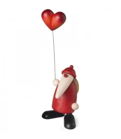 Köhler, Père Noël en bois Père Noël Rouge Avec Un Coeur New