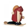 Köhler, Père Noël en bois Père Noël Rouge Sur Snowboard Discount