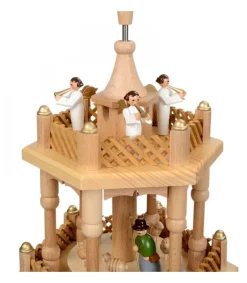 Richard Glasser, Pyramides de Noël allemandes Pyramide De Noël 2 Etages Avec Personnages Couleur Clearance