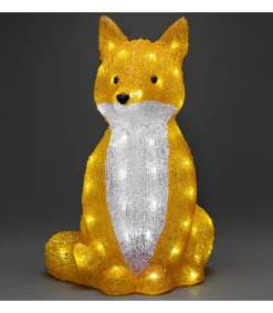 Konstsmide, guirlandes lumineuses de Noël Renard Lumineux A Led En Acrylique, 40 Cm