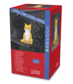 Konstsmide, guirlandes lumineuses de Noël Renard Lumineux A Led En Acrylique, 40 Cm
