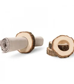 Waldfabrik, photophore en bois et étoile sapin de Noël Rond De Serviette En Bois (4 Pieces) Online