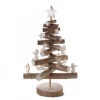 Waldfabrik, photophore en bois et étoile sapin de Noël Sapin De Noël En Bois 29 Cm Avec Etoiles Et Anges Sale