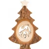 Waldfabrik, photophore en bois et étoile sapin de Noël Sapin De Noël En Bois Avec Crèche Ciselee, 12 Cm Hot