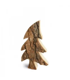 Waldfabrik, photophore en bois et étoile sapin de Noël Sapin En Bois, Forme Penchee, 18 Cm Clearance