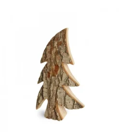 Waldfabrik, photophore en bois et étoile sapin de Noël Sapin En Bois, Forme Penchee, 21 Cm Online