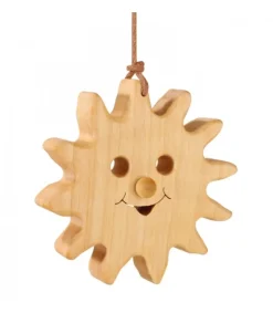 Waldfabrik, photophore en bois et étoile sapin de Noël Soleil A Suspendre En Bois De Chene 8 Cm Discount