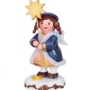 Hubrig, figurines pour enfant Village De Noël Miniature, Figurine Ange Et Etoile Clearance