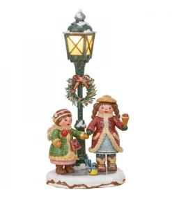 Hubrig, figurines pour enfant Village De Noël Miniature, Enfants Sous Reverbere