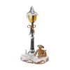 Hubrig, figurines pour enfant Village De Noël Miniature, Chien Sous Reverbere Best