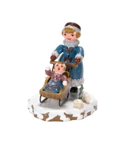 Hubrig, figurines pour enfant Village De Noël Miniature, Maman Et Poussette Discount