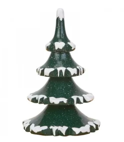 Hubrig, figurines pour enfant Village De Noël Miniature, 2 Sapins 8 Cm Best