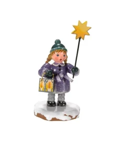Hubrig, figurines pour enfant Village De Noël Miniature, Fillette Avec Etoile Outlet