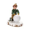 Hubrig, figurines pour enfant Village De Noël Miniature, Garcon Et Boule De Neige Clearance