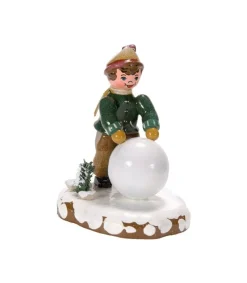 Hubrig, figurines pour enfant Village De Noël Miniature, Garcon Et Boule De Neige Clearance