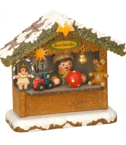 Hubrig, figurines pour enfant Village Noël Miniature, Chalet Marche De Noël Vendeur De Jouets Sale